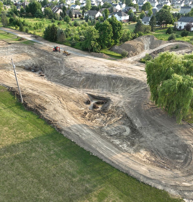 new pond construction service in michigan