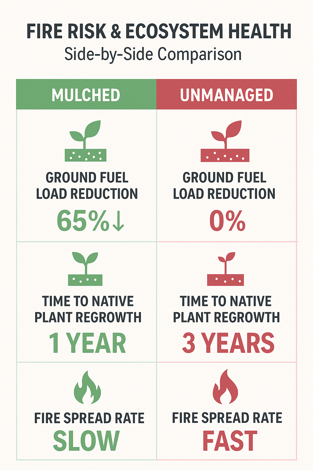 MotorCity Hot Shot - forestry mulching can help prevent wildfires