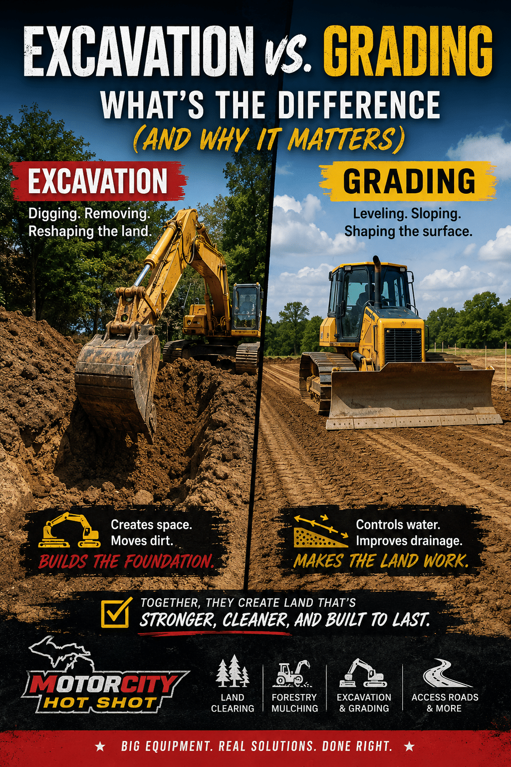 MotorCity Hot Shot - Excavation vs Grading